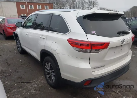 2019 Toyota Highlander Xle from USA, damaged, VIN 5TDJZRFH2KS726986